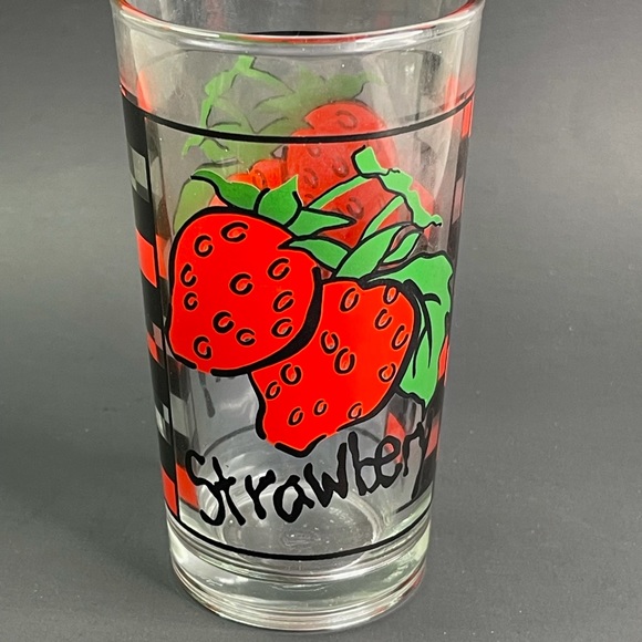 Vtg KIG Fruit Juice 4 Glass Set 6" 6oz - Picture 4 of 10